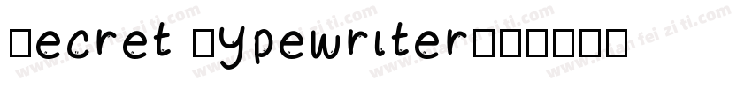 Secret Typewriter字体转换